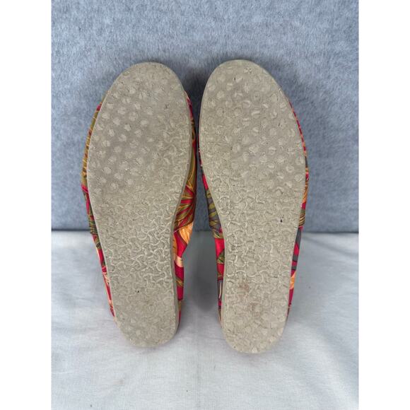 Bobs by Sketchers Woman's sz 6 Worls Botanical Gardens Close Toe Espadrille - Picture 6 of 9